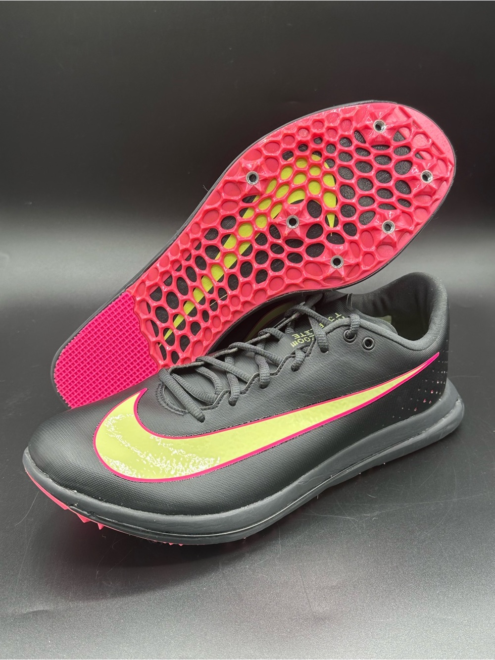 Nike Triple Jump Elite 2 Track & Field Cleats Black Pink AO0808-002 Size 11